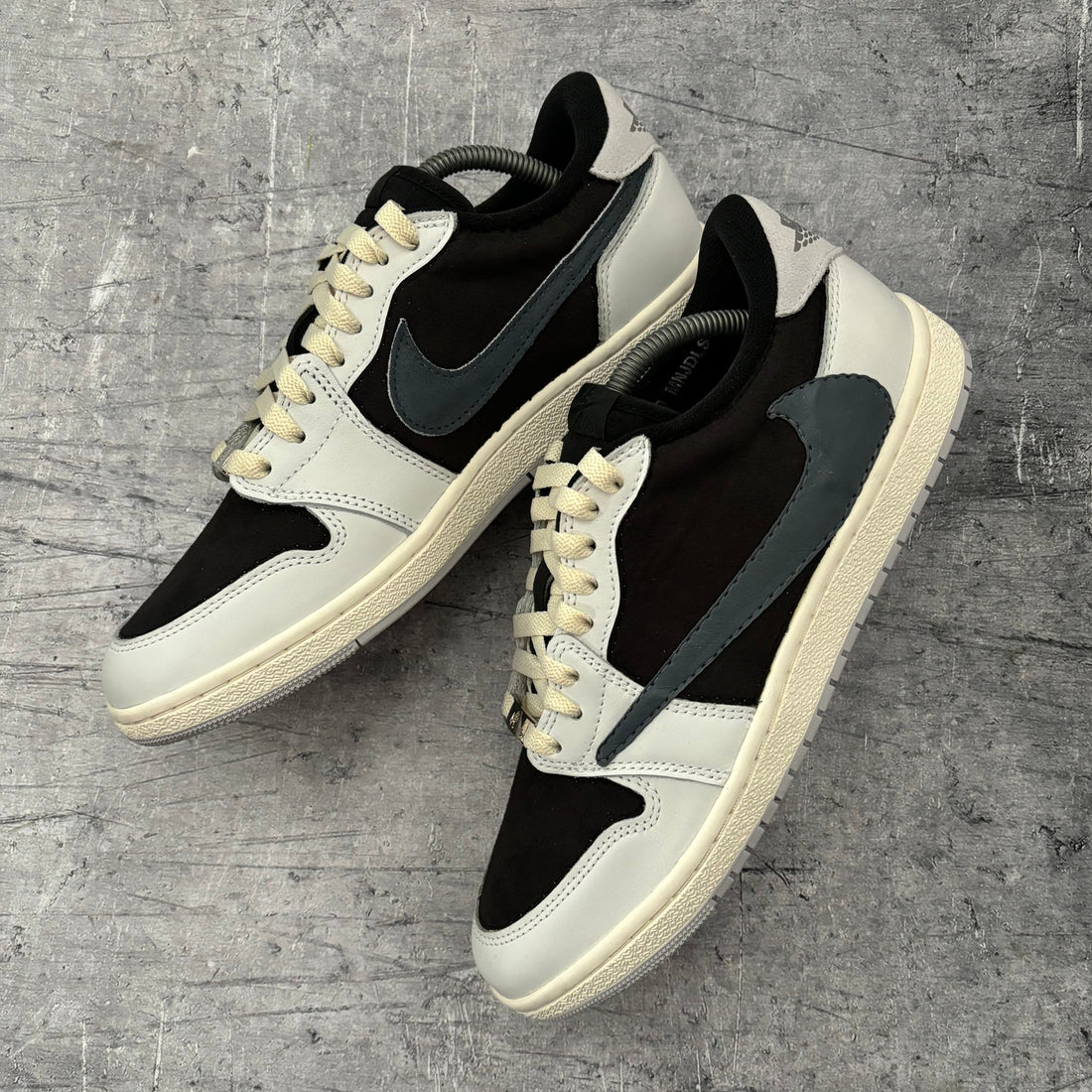 Cactus Suede Mercury Jordan 1 Low Nike Custom Sneakers