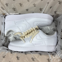 Thicc Laces - White Air Force 1 Custom | UK 8
