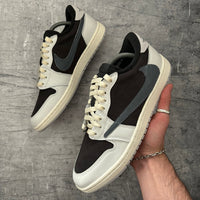 Cactus Suede Mercury Jordan 1 Low Nike Custom Sneakers