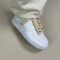 Thicc Laces - White Air Force 1 Custom | UK 8