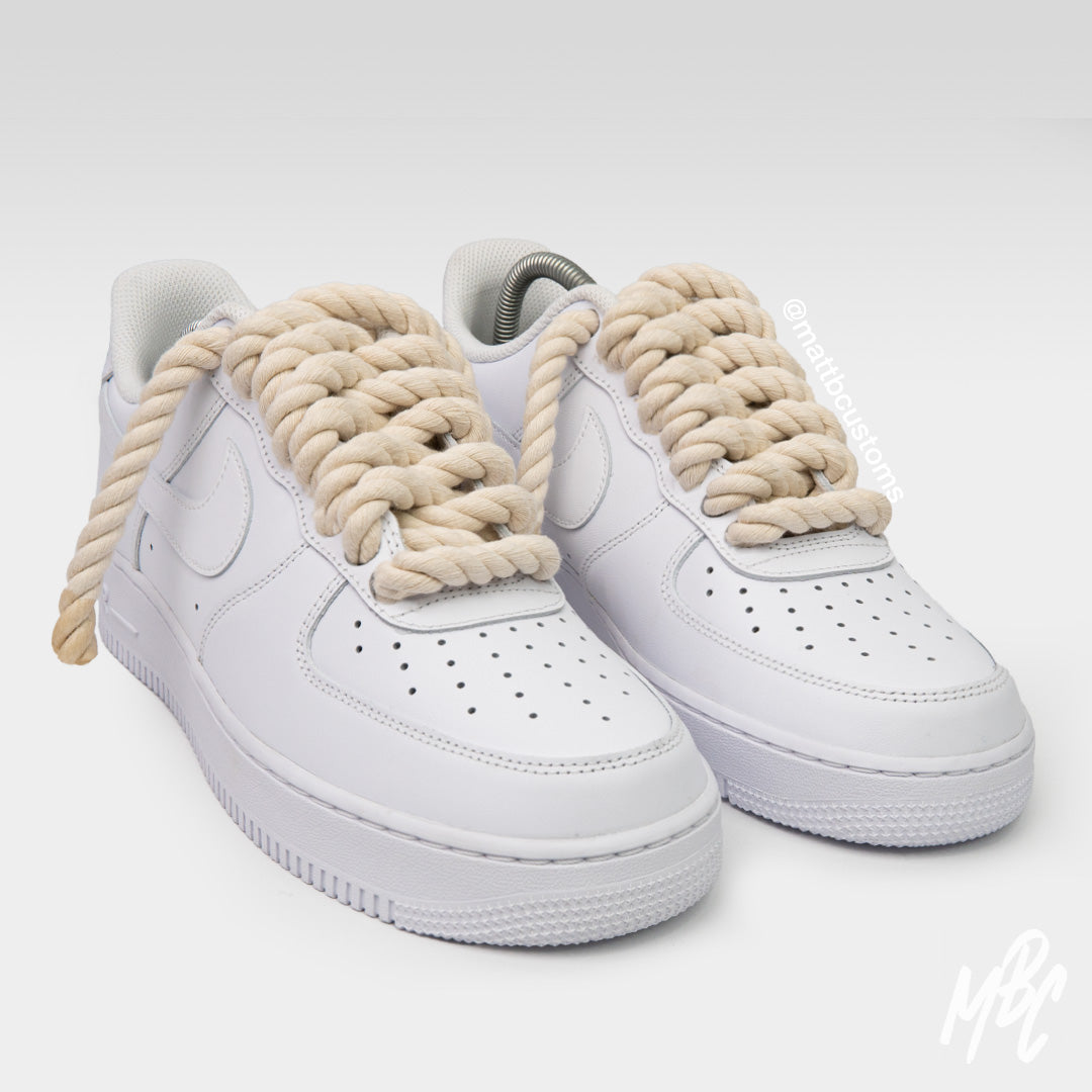 Thicc Laces - Air Force 1 | UK 4 (Faulty) Nike Sneakers