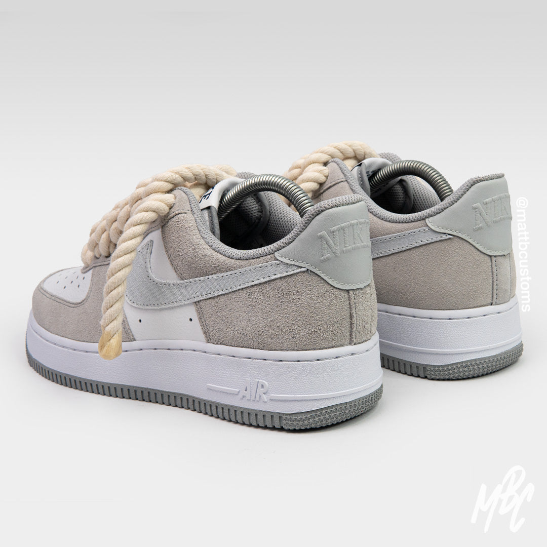 Sand Stone Thicc Lace - Air Force 1 Custom | UK 8 Nike Sneakers