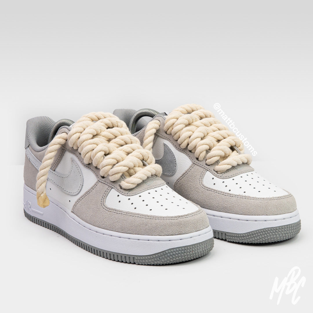 Sand Stone Thicc Lace - Air Force 1 Custom Nike Sneakers