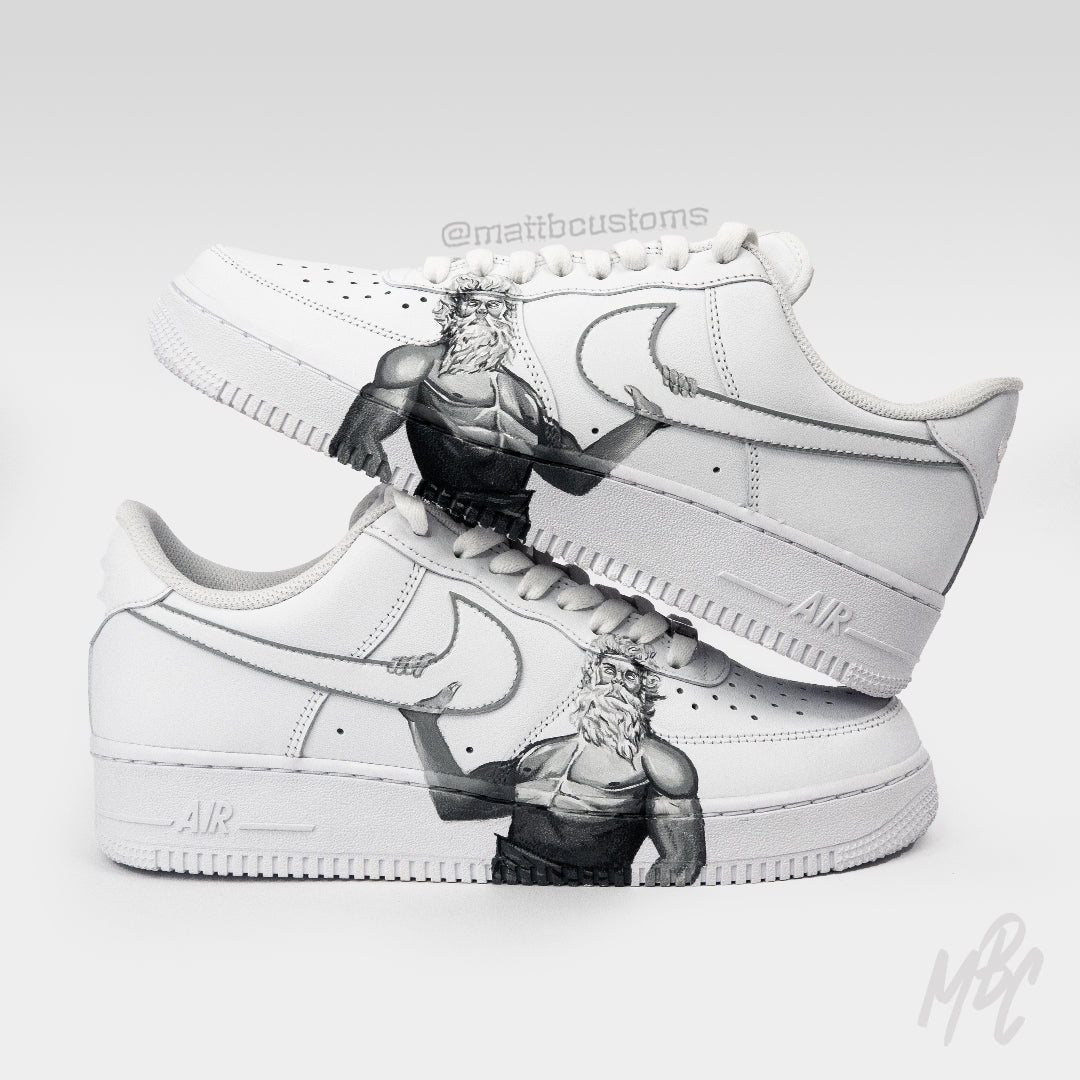 Zeus Air Force 1 Custom Sneakers | UK 10