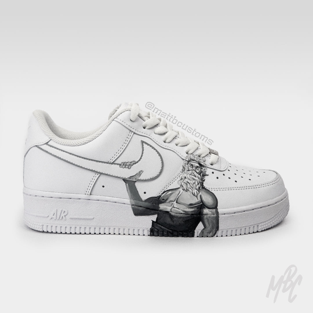 Zeus Air Force 1 Custom Sneakers | UK 10