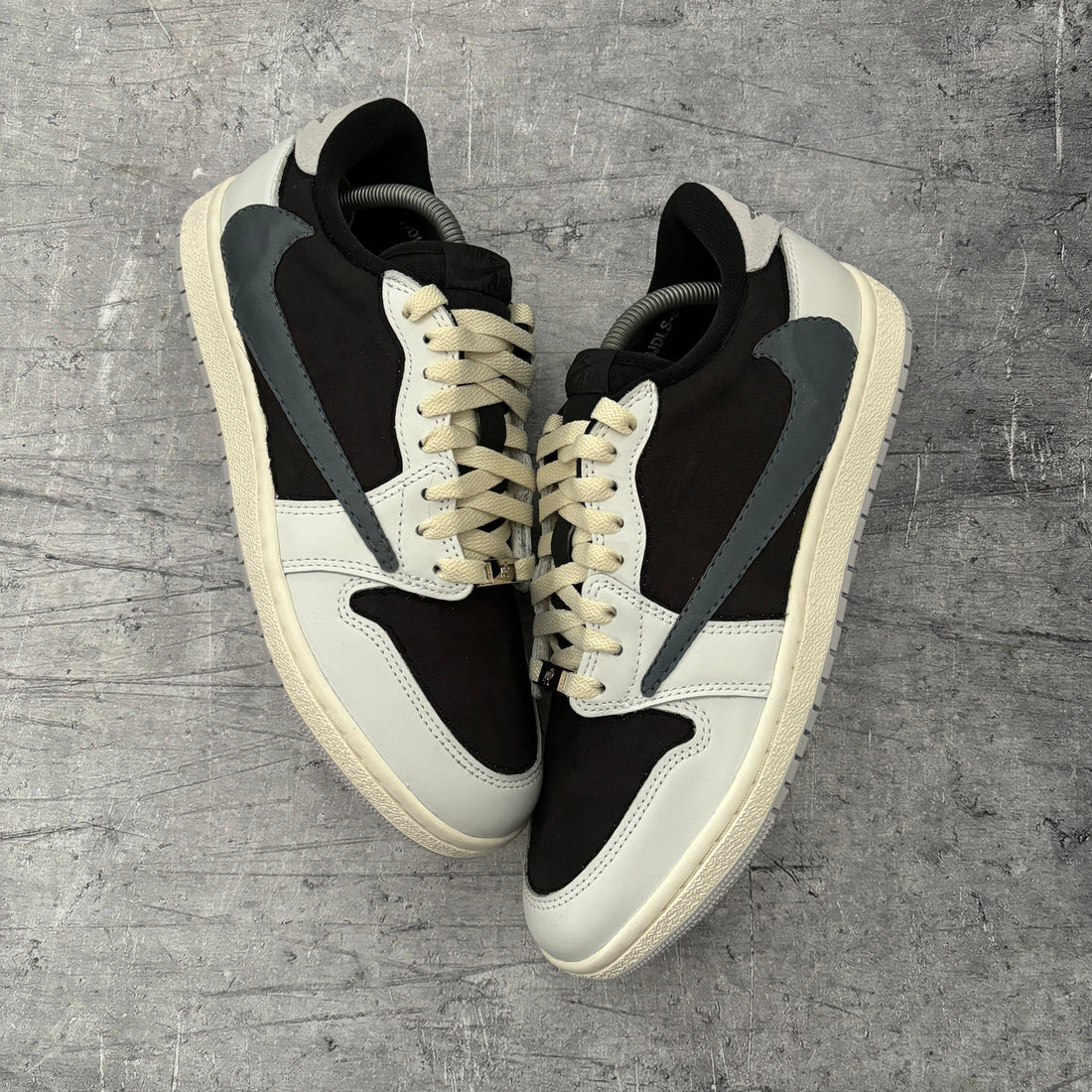 Cactus Suede Mercury Jordan 1 Low Nike Custom Sneakers