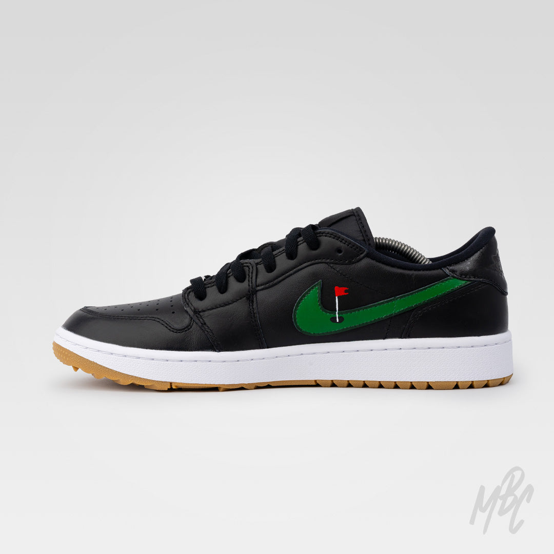 Custom Golf Jordan 1 Low Sneakers - Clean on the Green