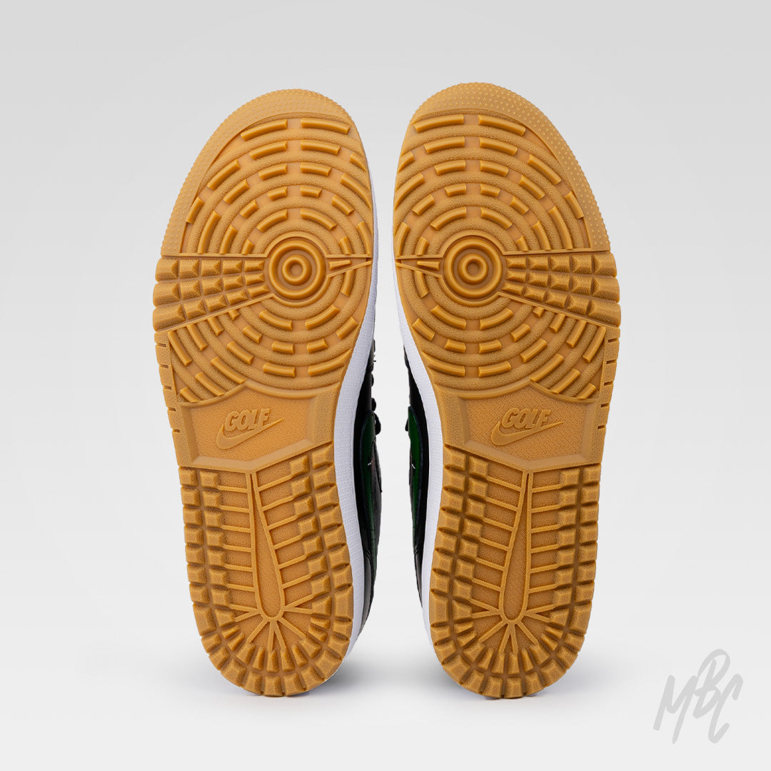 Clean on the Green Custom Golf Jordan 1 Low Custom Sneakers