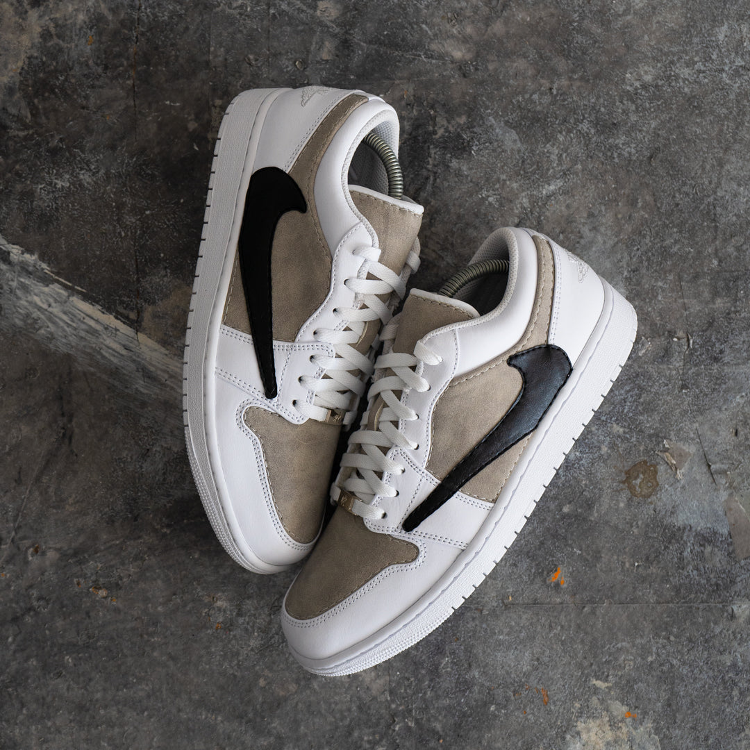 Sandy Cactus Suede - Jordan 1 Low Custom