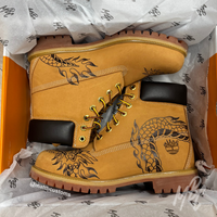 Custom Timberland Boots with Dragon Design