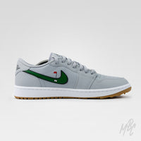 Clean on the Green Custom Golf Jordan 1 Low Custom Sneakers