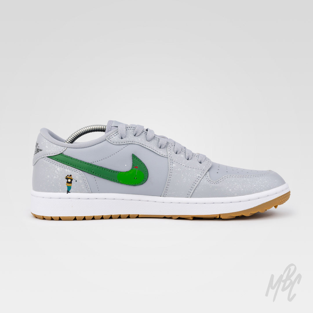 Custom Golf Shoes - Nike Jordan 1 Low Happy Golfing