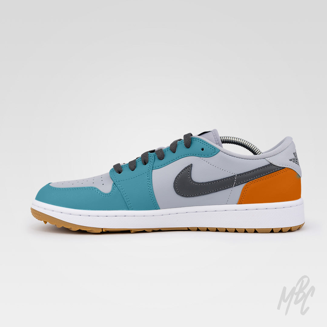 Nike Jordan 1 Low Custom Golf Sneakers - Miami Country Club