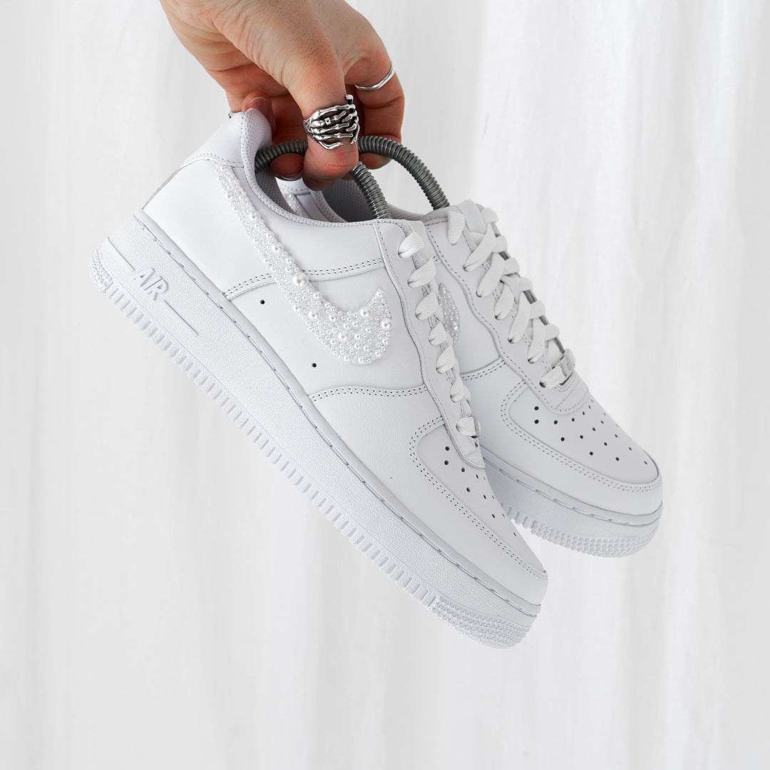 Pearl Swooshes - Air Force 1 Custom