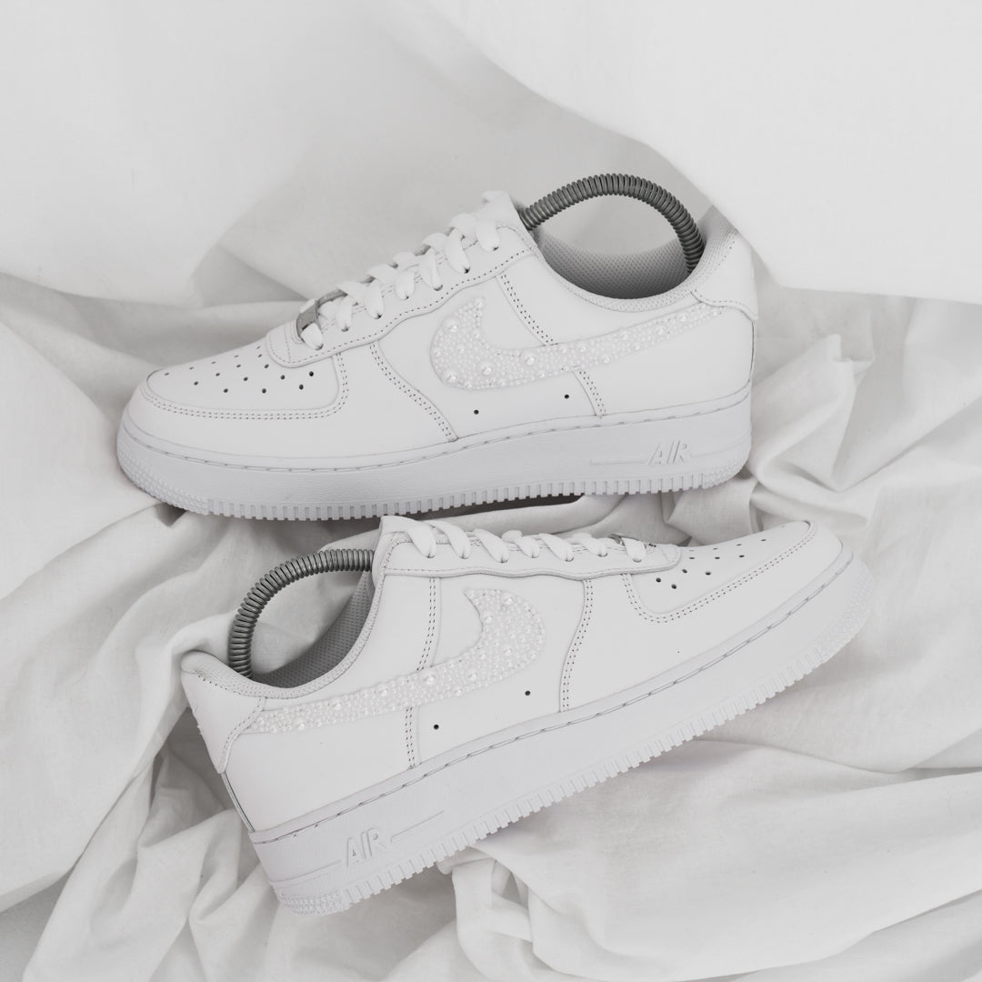 Pearl Swooshes - Air Force 1 Custom