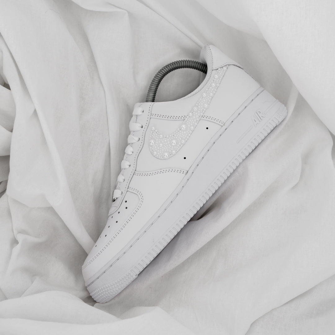 Pearl Swooshes - Air Force 1 Custom