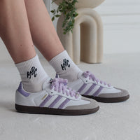 Lilac Twine - Adidas Samba Custom Sneakers