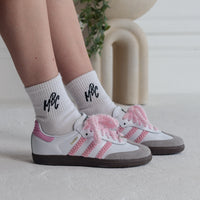 Pink Twine - Adidas Samba Custom Sneakers