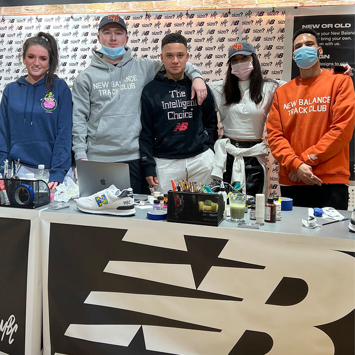 MattB Customs team members at the size? custom trainers pop up event 