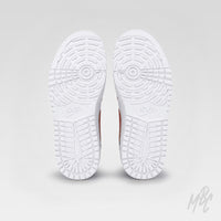 Stateside Drive custom Jordan 1 Low Golf sneakers featuring red, white and blue Americana-inspired design with striped overlays and star detailing