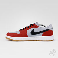 Nike Jordan 1 Low Custom Golf Sneakers - Sunday Red