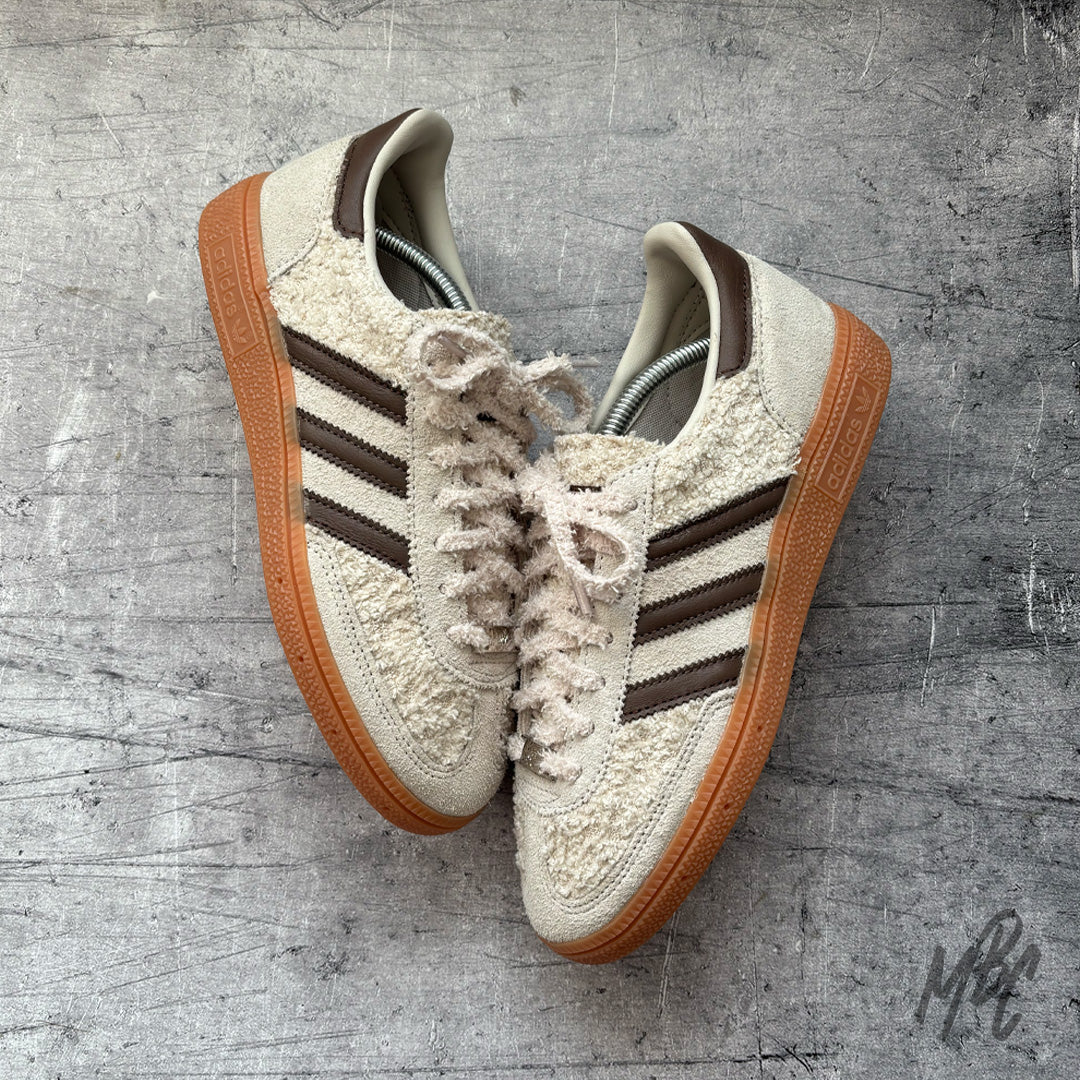 Coffee Cream Boucle Adidas Spezial Custom Sneakers