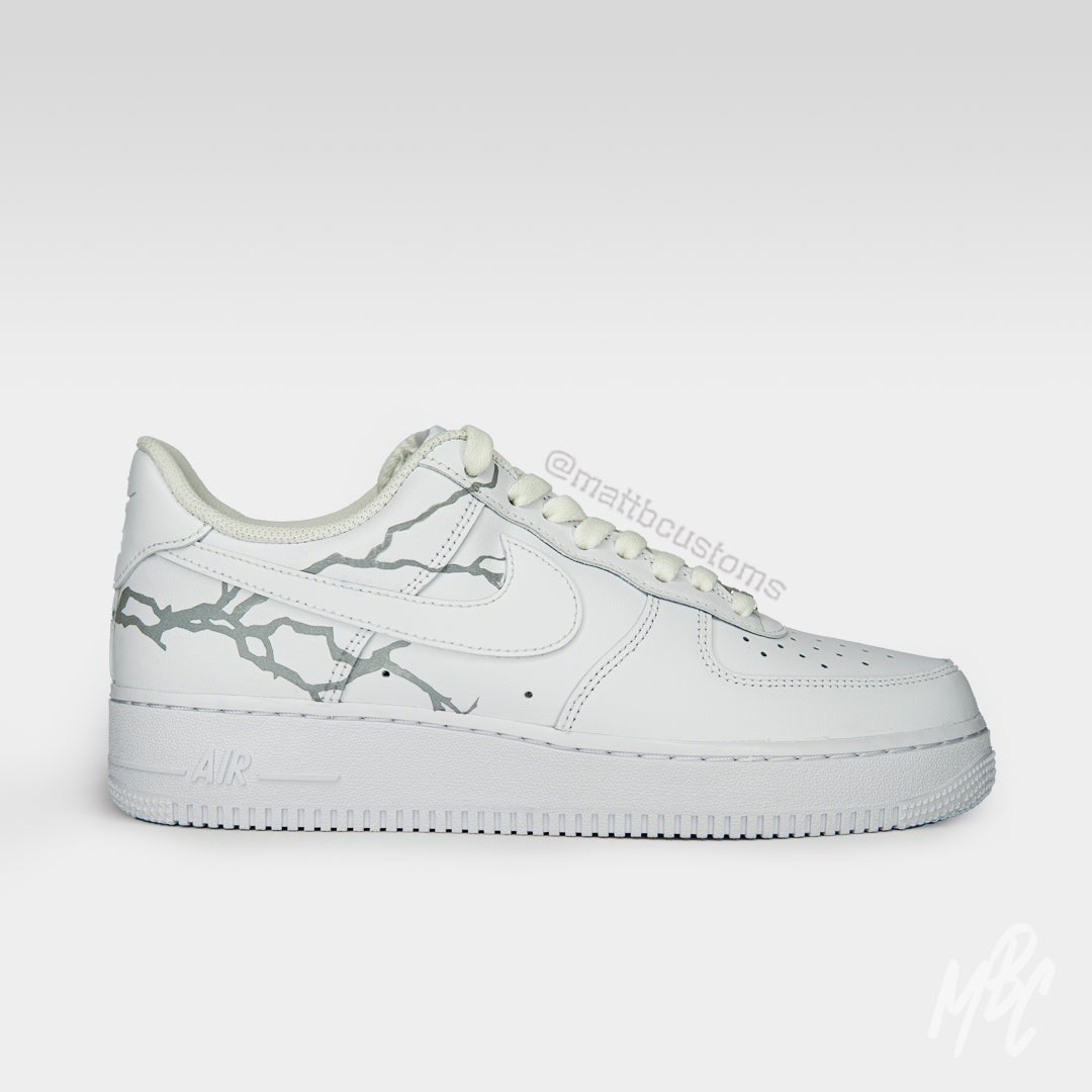 3M Reflective Lightning - Air Force 1 Custom Nike Sneakers