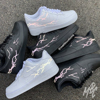 3M Reflective Lightning - Air Force 1 Custom Nike Sneakers