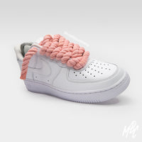 Thicc Laces - White Air Force 1 Custom Nike Sneakers