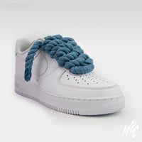 Thicc Laces - White Air Force 1 Custom Nike Sneakers