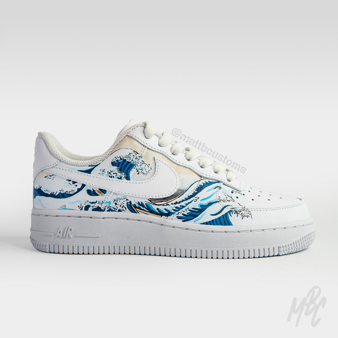 The Great Wave - Air Force 1 Custom Nike Sneakers