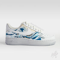 The Great Wave - Air Force 1 Custom Nike Sneakers