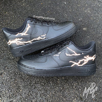 3M Reflective Lightning - Air Force 1 Custom Nike Sneakers