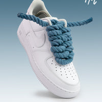 Thicc Laces - White Air Force 1 Custom Nike Sneakers