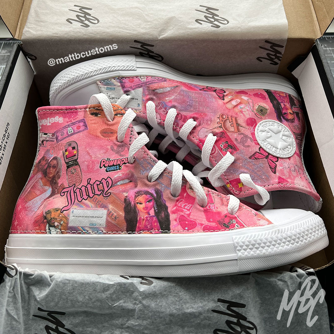 Custom Converse Pink Converse Shoes For Kids Converse Uk Create