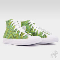 Lime Liquid Marble - Converse | UK 3 Sneakers