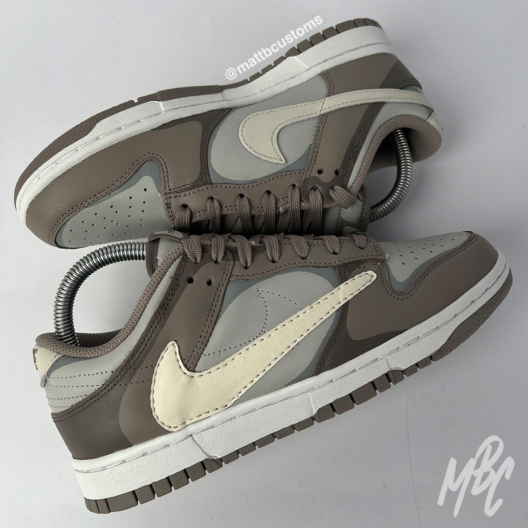 Reverse Swoosh Shadow - Dunk Low Custom Nike Sneakers