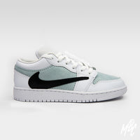 Suede Reverse Swoosh - Jordan 1 Low Custom Nike Sneakers