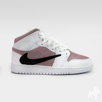 Suede Reverse Swoosh - Jordan 1 Mid Custom Nike Sneakers