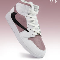 Suede Reverse Swoosh - Jordan 1 Mid Custom Nike Sneakers