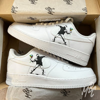 Banksy Flower Thrower - Air Force 1 | UK 12 Nike Sneakers