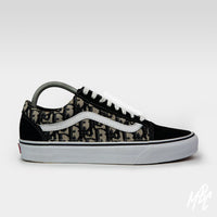 Black Oblique Monogram - Vans Old Skool | UK 7.5 Sneakers