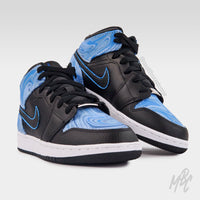 Blueberry Liquid Marble - Jordan 1 Mid | UK 5 Nike Sneakers