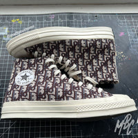 Brown Oblique Monogram - Converse | UK 10.5 Sneakers