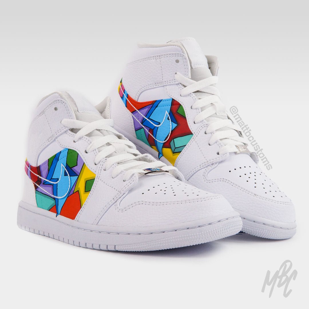 Cartoon Freestyle - Jordan 1 Mid | UK 9.5 Nike Sneakers