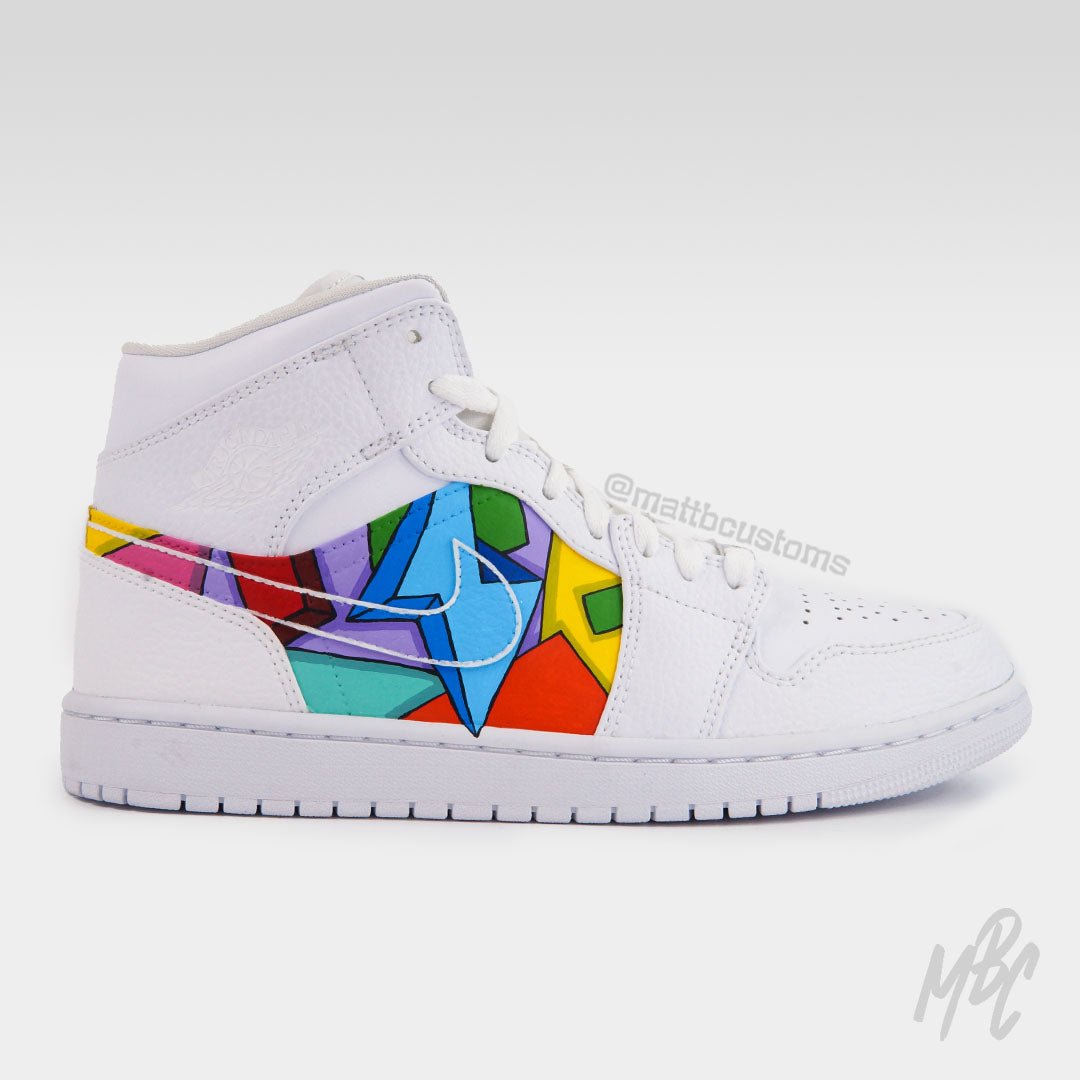 Cartoon Freestyle - Jordan 1 Mid | UK 9.5 Nike Sneakers