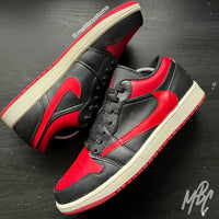 Chicago Reverse Swoosh - Jordan 1 Low Custom Nike Sneakers