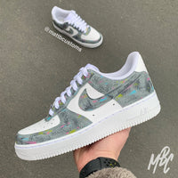 Concrete - Air Force 1 Custom Nike Sneakers