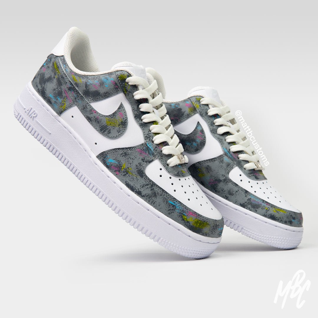 Concrete Design Custom Nike Air Force Trainers – MattB Customs
