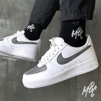 Concrete (Cut & Sew) - Air Force 1 Custom Nike Sneakers